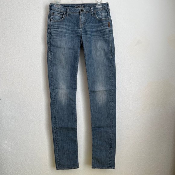 Silver Sienna Skinny Jeans, Light Wash, Size 27 - Picture 2 of 10